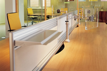 Upholstered screen with accessory set