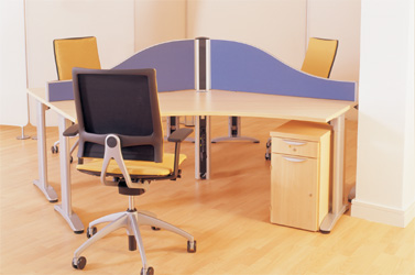 Desk screen to technology tower